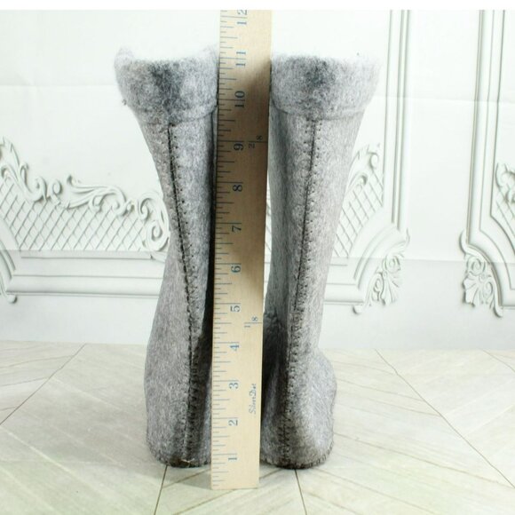 LL Bean Gray Wool Warm Replacement Boot Liner Inserts Size 7 - Picture 5 of 10